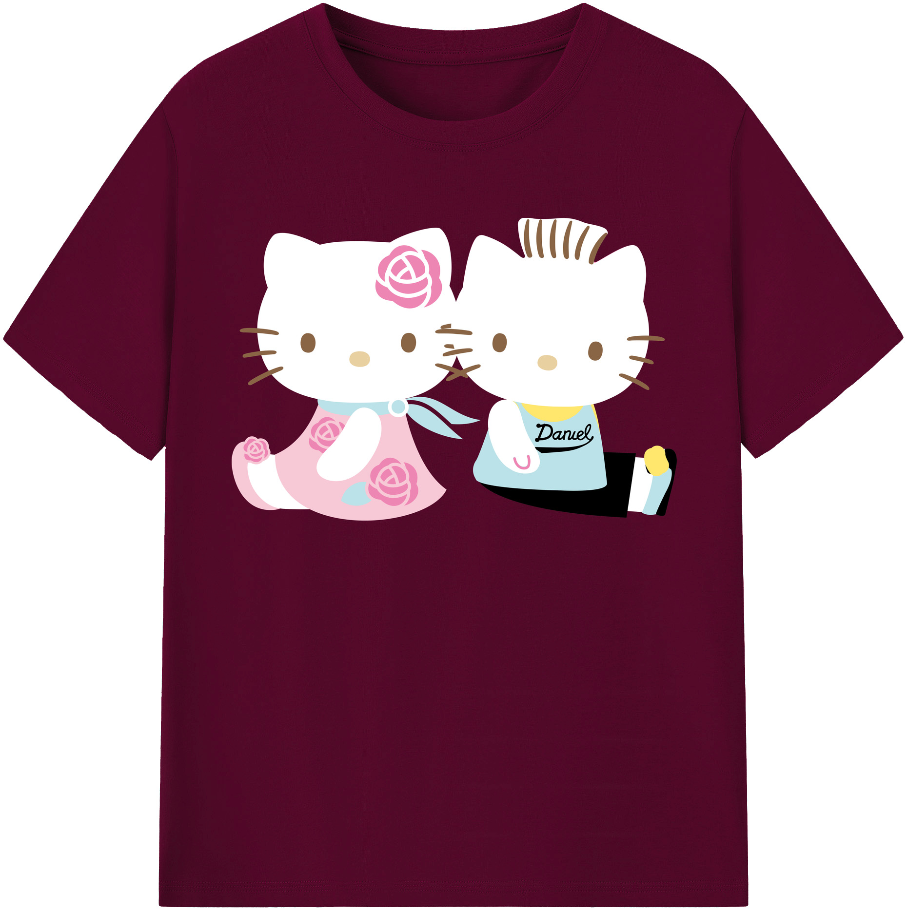 （画像用） Hello Kitty ハローキティ レディースカジュアルプリントTシャツ（綿100％）